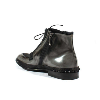 Cesare Paciotti Luxury Italian Men's Designer Shoes Magic Old Antrac Pony Boots (CPM2533)-AmbrogioShoes