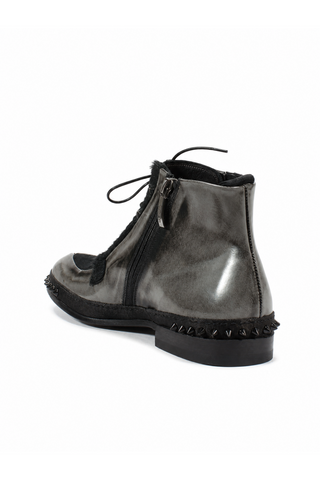 Cesare Paciotti Luxury Italian Men's Designer Shoes Magic Old Antrac Pony Boots (CPM2533)