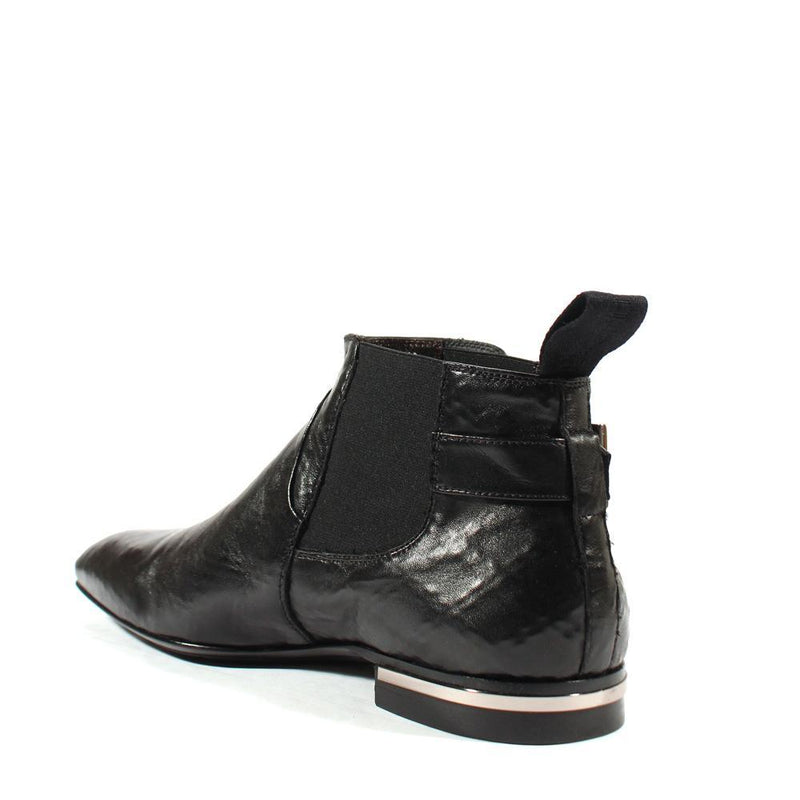 Cesare Paciotti Luxury Italian Mens Shoes Nappa Rete Black Leather Boots (CPM2528)-AmbrogioShoes