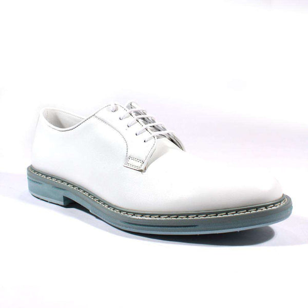 Cesare Paciotti Luxury Italian Mens Shoes Novo Calf Bianco Leather Oxfords (CPM2405)-AmbrogioShoes
