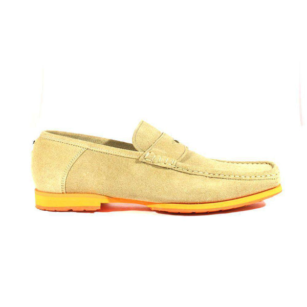 Cesare Paciotti Luxury Italian Mens Shoes Sabbia Suede Moccasins (CPM2355)-AmbrogioShoes