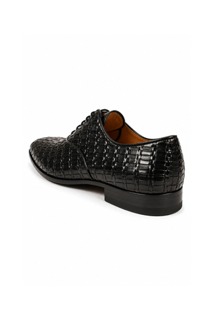 Cesare Paciotti Luxury Italian Men's Designer Shoes Soft Lady Black Leather Oxfords (CPM2422)-AmbrogioShoes