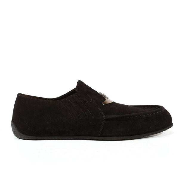 Cesare Paciotti Luxury Italian Mens Shoes Vit Camoscio Black Suede Loafers (CPM3053)-AmbrogioShoes