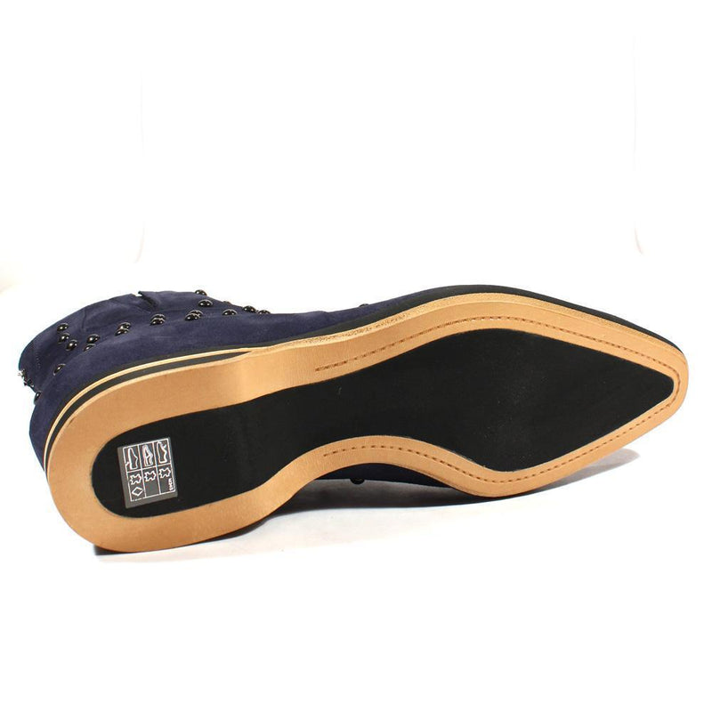 Cesare Paciotti Luxury Italian Mens Shoes Vit Camoscio Blue Suede Boots (CPM2409)-AmbrogioShoes