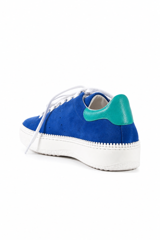 Cesare Paciotti Luxury Italian Men's Designer Shoes Vit Camoscio Denum Blue / White Suede Sneakers (CPM3107)-AmbrogioShoes