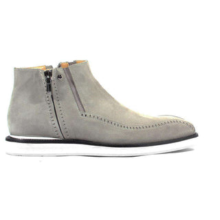 Cesare Paciotti Luxury Italian Men's Designer Shoes Vit Camoscio Fumo Grey Suede Boots (CPM2637)-AmbrogioShoes