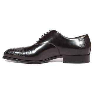 Cesare Paciotti Luxury Italian Men's Designer Shoes Vit Corsaro Black Oxfords (CPM5009)-AmbrogioShoes
