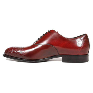Cesare Paciotti Luxury Italian Men's Designer Shoes Vit Corsaro Burgundy Oxfords (CPM5007)-AmbrogioShoes