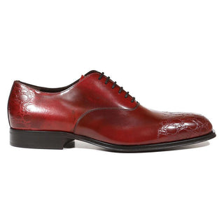 Cesare Paciotti Luxury Italian Men's Designer Shoes Vit Corsaro Burgundy Oxfords (CPM5007)-AmbrogioShoes
