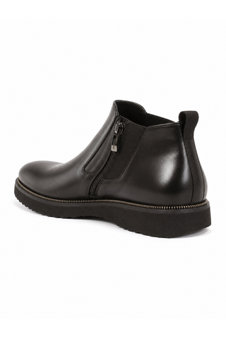 Cesare Paciotti Luxury Italian Men's Designer Shoes Vit Mat Black Leather Boots (CPM3056)-AmbrogioShoes