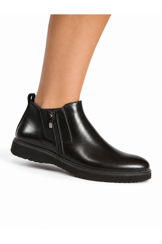 Cesare Paciotti Luxury Italian Men's Designer Shoes Vit Mat Black Leather Boots (CPM3056)-AmbrogioShoes