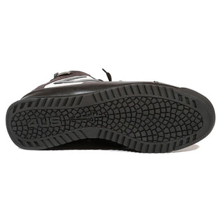 Cesare Paciotti Luxury Italian Men's Italian Designer Shoes Calf Cam Antra Black / Grey Sneakers (CPM5038)-AmbrogioShoes