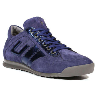 Cesare Paciotti Luxury Italian Men's Italian Designer Shoes Cam Indaco Specchi Navy Sneakers (CPM5039)-AmbrogioShoes