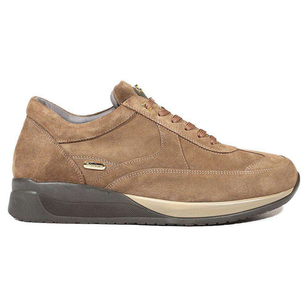 Cesare Paciotti Luxury Italian Men's Italian Shoes Camoscio Beige / Taupe Sneakers (CPM5022)-AmbrogioShoes