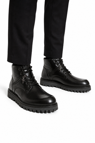 Cesare Paciotti Luxury Italian Men's Italian Designer Shoes Dan Calf Soft Black Boots (CPM5023)-AmbrogioShoes