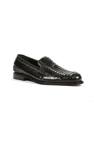 Cesare Paciotti Luxury Italian Men's Loafers Baby Lux Black J Designer Shoes (CPM5445)