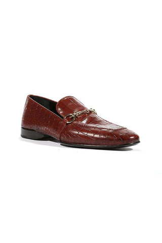 Cesare Paciotti Luxury Italian Men's Loafers Croc Print Cocco Lux Gold Designer Shoes PK (CPM5454)-AmbrogioShoes