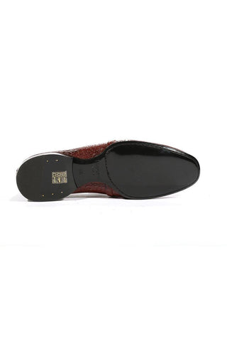 Cesare Paciotti Luxury Italian Men's Loafers Croc Print Cocco Lux Gold Designer Shoes PK (CPM5454)-AmbrogioShoes