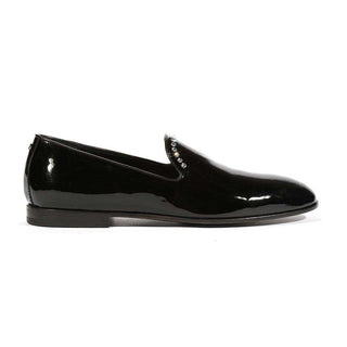 Cesare Paciotti Luxury Italian Men's Loafers Patent Calf Black Designer Formal Shoes (CPM5463)-AmbrogioShoes