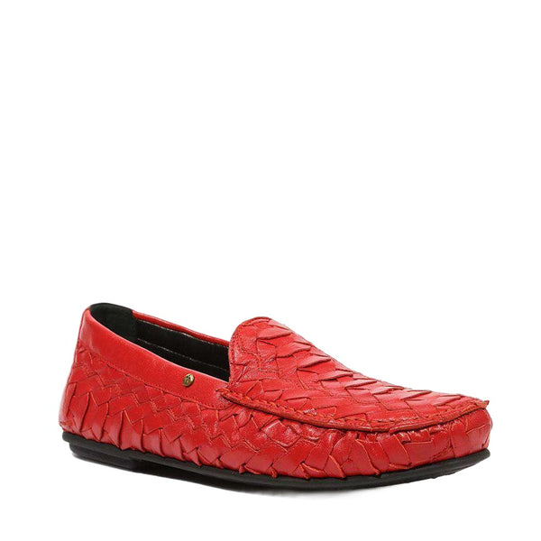 Cesare Paciotti Luxury Italian Men's Nappa Soft Red Moccassins (CPM5329)-AmbrogioShoes