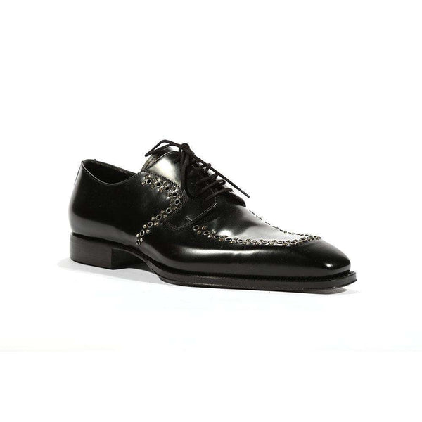 Cesare Paciotti Luxury Italian Mens Oxfords Baio Black Shoes (CPM5457)-AmbrogioShoes