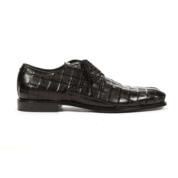 Cesare Paciotti Luxury Italian Mens Oxfords Black Nappa Plisse Shoes (CPM5443)-AmbrogioShoes