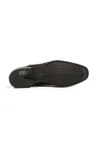 Cesare Paciotti Luxury Italian Men's Oxfords Croc Embossed Cocco Lux Black SL Designer Shoes (CPM5425)-AmbrogioShoes