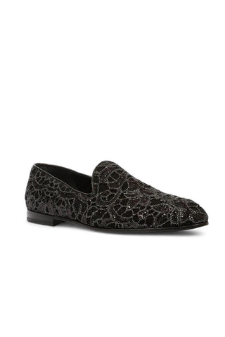 Cesare Paciotti Luxury Italian Men's Vit Cam Pizzo Black Loafers (CPM5357)