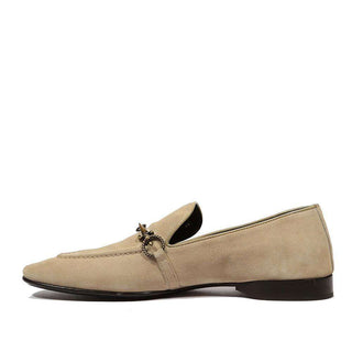 Cesare Paciotti Luxury Italian Men's Vit Camoscio Beige Sand Loafers (CPM5109)-AmbrogioShoes