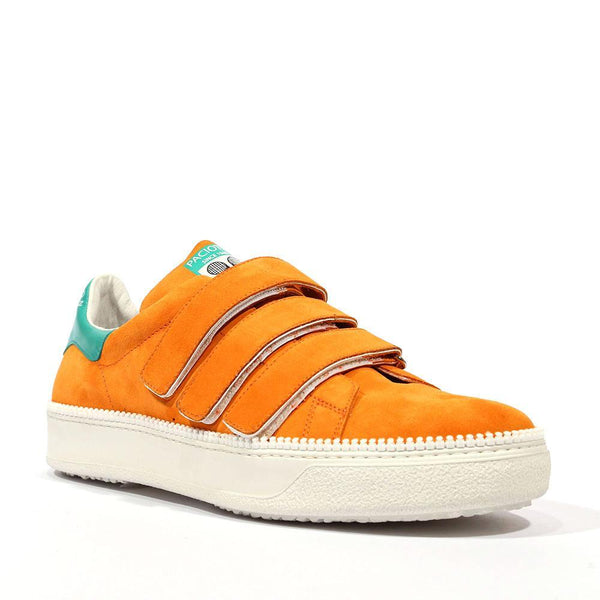 Cesare Paciotti Luxury Italian Men's Vit Camoscio Orange Sneakers (CPM5119)-AmbrogioShoes