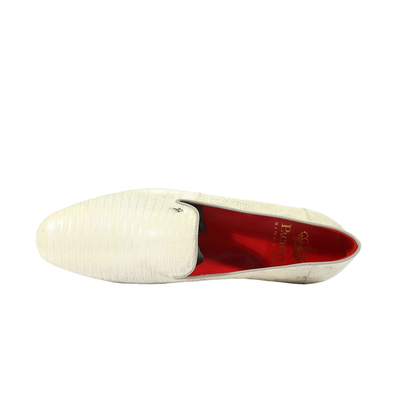 Cesare Paciotti Luxury Italian Teyus Perla Lizard Skin Grey Loafers (CPM2337)-AmbrogioShoes
