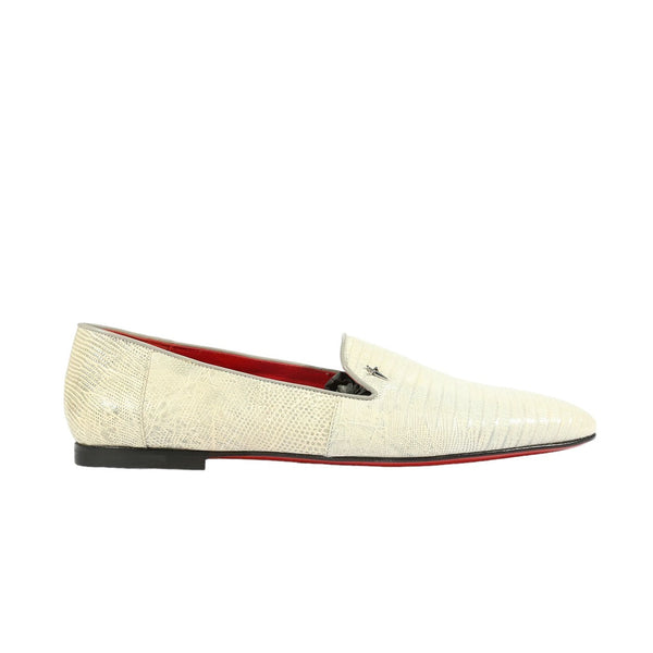 Cesare Paciotti Luxury Italian Teyus Perla Lizard Skin Grey Loafers (CPM2337)-AmbrogioShoes