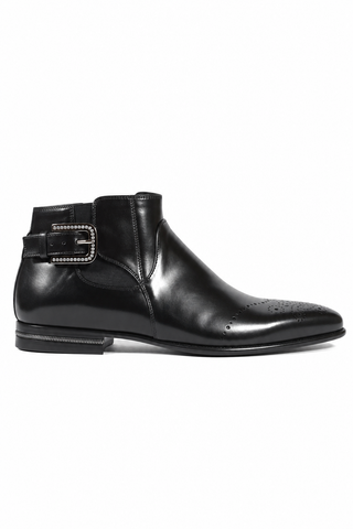 Cesare Paciotti Magic Baby Black Leather Boots (CPM2612)-AmbrogioShoes