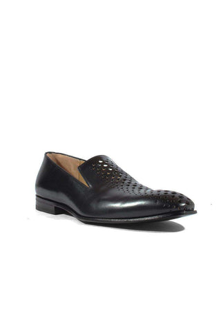 Cesare Paciotti Magic Baby Black Leather Loafers (CPM2653)-AmbrogioShoes