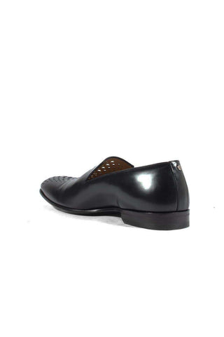 Cesare Paciotti Magic Baby Black Leather Loafers (CPM2653)-AmbrogioShoes