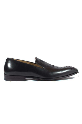 Cesare Paciotti Magic Baby Black Leather Loafers (CPM2653)-AmbrogioShoes