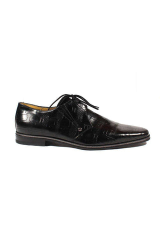 Cesare Paciotti Magic Baby Black Leather Oxfords (CPM2418)-AmbrogioShoes