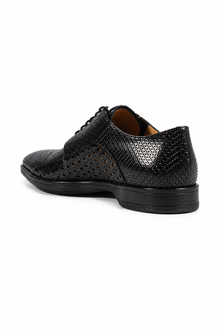 Cesare Paciotti Magic Baby Black Leather Oxfords (CPM2634)-AmbrogioShoes