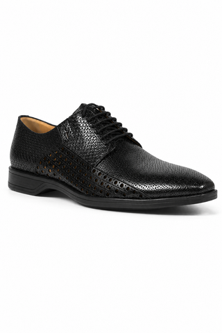 Cesare Paciotti Magic Baby Black Leather Oxfords (CPM2634)-AmbrogioShoes