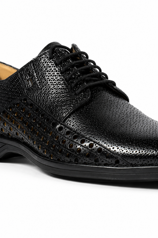 Cesare Paciotti Magic Baby Black Leather Oxfords (CPM2634)-AmbrogioShoes