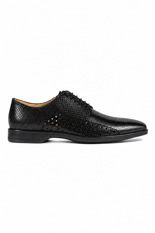 Cesare Paciotti Magic Baby Black Leather Oxfords (CPM2634)-AmbrogioShoes
