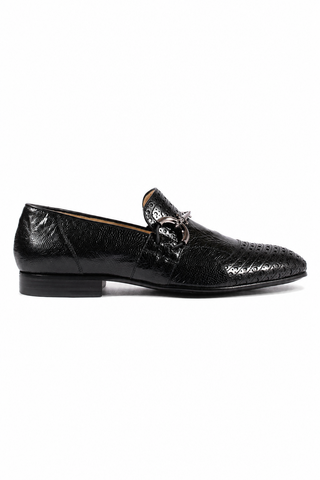Cesare Paciotti Magic Baby Black Struz Leather Loafers (CPM2618)-AmbrogioShoes