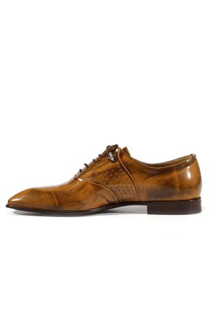 Cesare Paciotti Magic Dark Caffe Brown Leather Oxfords (CPM3111)-AmbrogioShoes