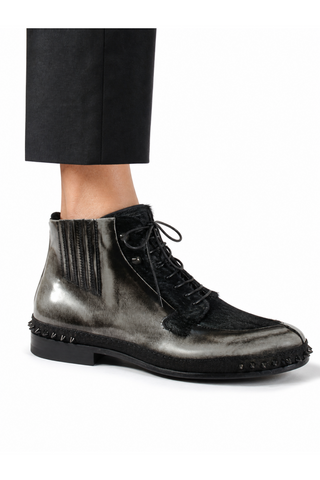 Cesare Paciotti Magic Old Antrac Pony Boots (CPM2533)-AmbrogioShoes