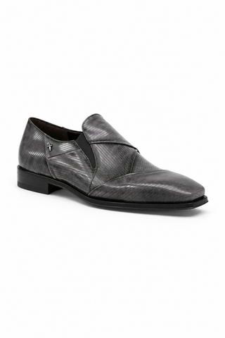 Cesare Paciotti Magic Old Antracite Leather Loafers (CPM2582)