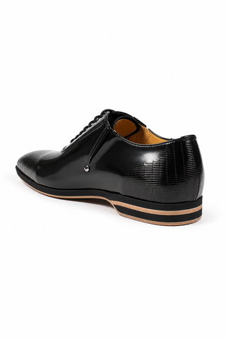 Cesare Paciotti Magic Old Black Leather Oxfords (CPM2413)-AmbrogioShoes