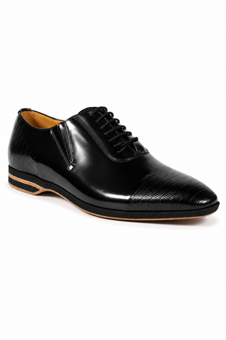 Cesare Paciotti Magic Old Black Leather Oxfords (CPM2413)
