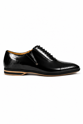 Cesare Paciotti Magic Old Black Leather Oxfords (CPM2413)