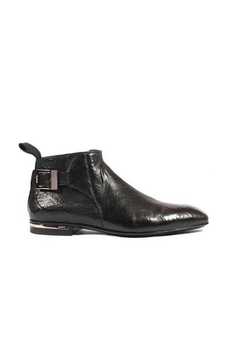 Cesare Paciotti Nappa Rete Black Leather Boots (CPM2528)-AmbrogioShoes