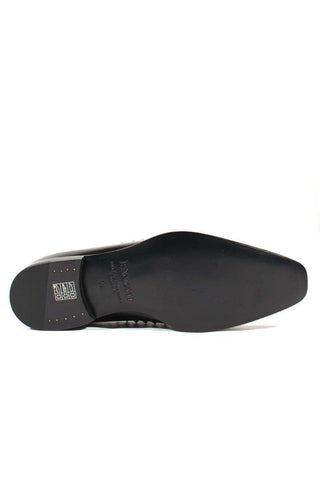 Cesare Paciotti Old Paint Black Leather Loafers (CPM2503)-AmbrogioShoes
